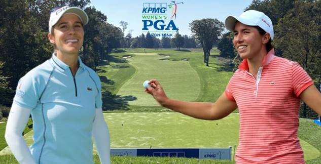 Azahara Muñoz y Carlota Ciganda en el Womens PGA Championship 2020