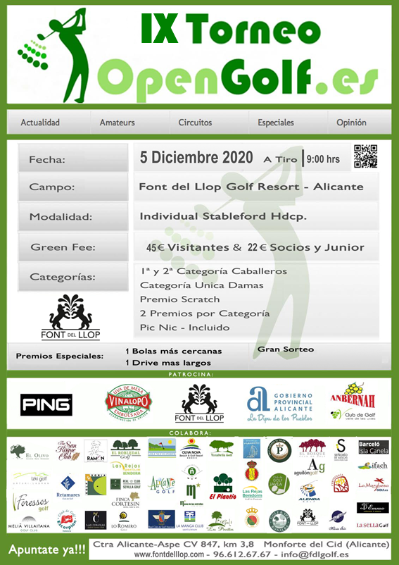 Cartel IX Torneo OpenGolf