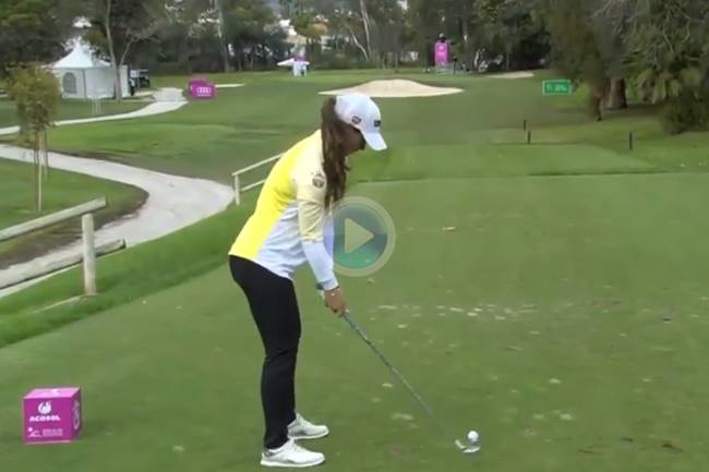 Nuria Iturrioz hoyo 15 Open de España