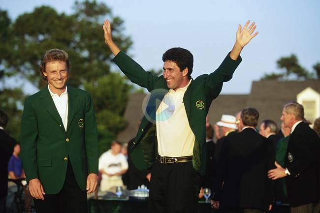 José María Olazábal y Bernhard Langer Masters. Foto @NCG_com