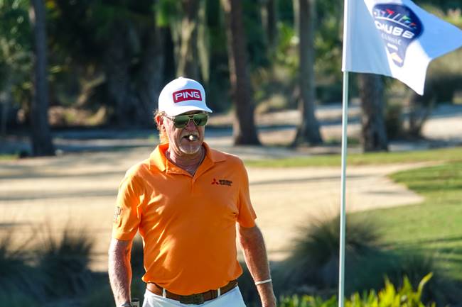 Miguel Ángel Jiménez en el Chubb Classic, día de prácticas