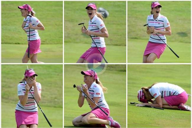 Paula Creamer Putt HSBC. Foto LPGA Vía Facebook