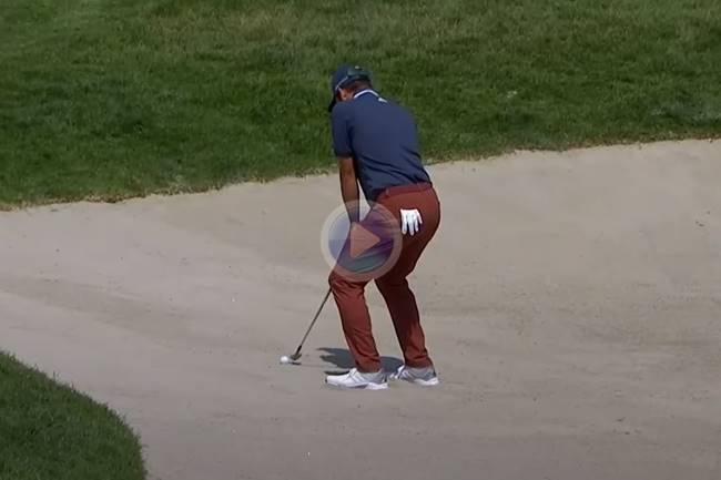 Sergio García Hoyo 1 biride bunker US Open dia 1