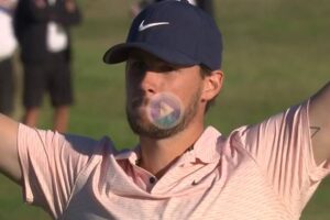 Thomas Pieters putt ganador Portugal Masters