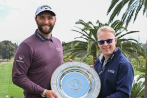 Jon Rahm y Keith Pelley