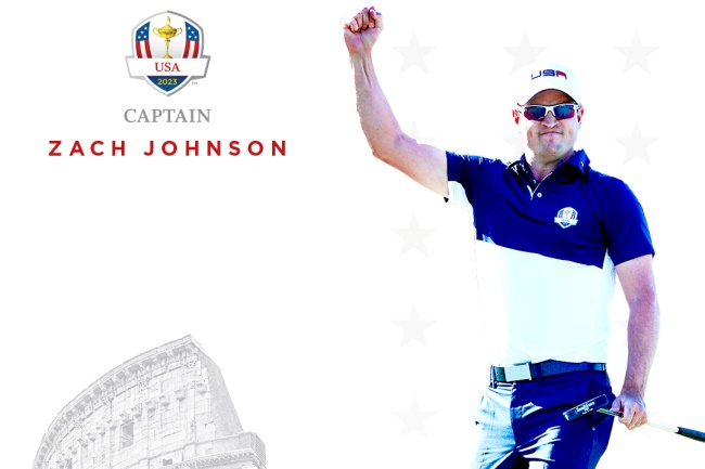¡Ya es oficial! Zach Johnson será el nuevo capitán de Estados Unidos para la Ryder Cup de Roma