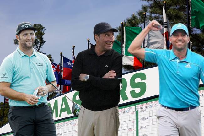 Jon Rahm, José María Olazábal y Sergio García Masters