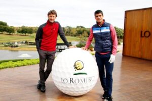 Juan Carlos Ferrero y Carlos Alcaraz en Lo Romero Golf