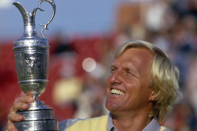 Greg Norman campeón de The Open 1986. Foto sharkcom
