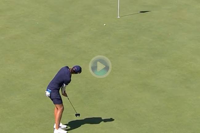 Carlota Ciganda putt Evian dia 2