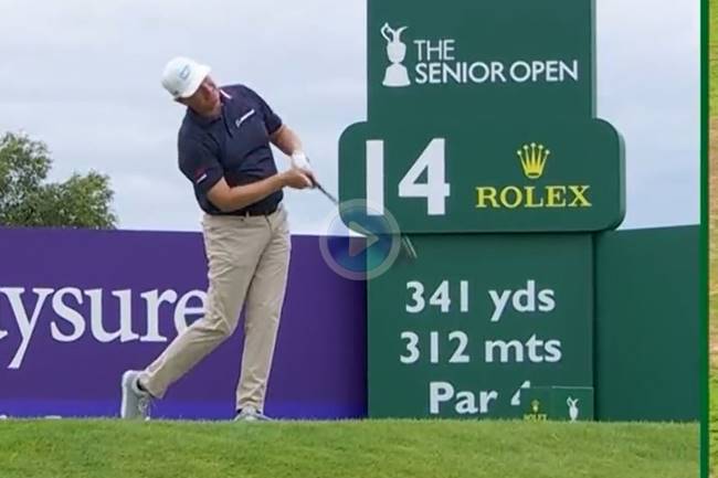 Ernie Els eagle Senior Open