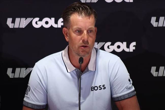Henrik Stenson LIV Golf prensa
