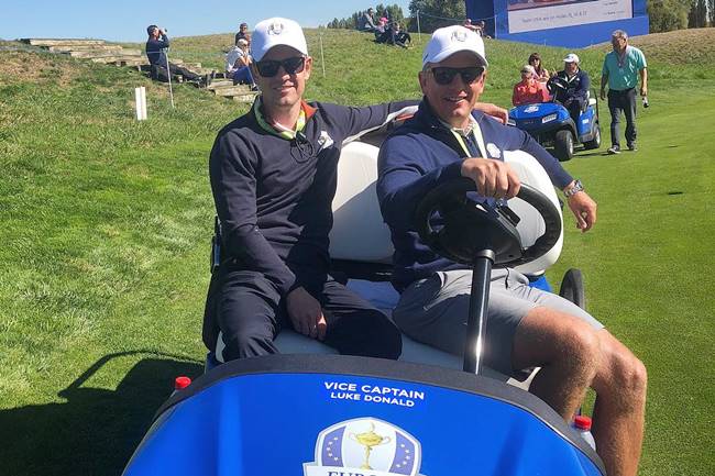 Luke Donald París 2018. Foto vía Instagram