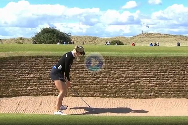Charley Hull bunker