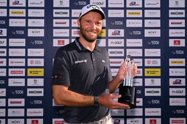 Max Kieffer campeón en el Czech Masters 2022. Foto @EuropeanTour