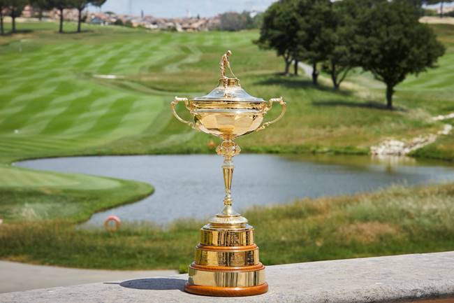 Trofeo Ryder Cup en Marco Simone. Foto Getty Images