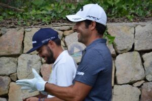 Adrián Otaegui y Ángel Hidalgo jugaron juntos por primera vez en Valderrama. Foto Fernando Molina OpenGolf.es