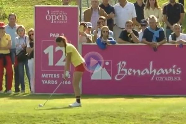 La joven amateur Cayetana Fernández destacaba en el Open de España con golpazos como estos