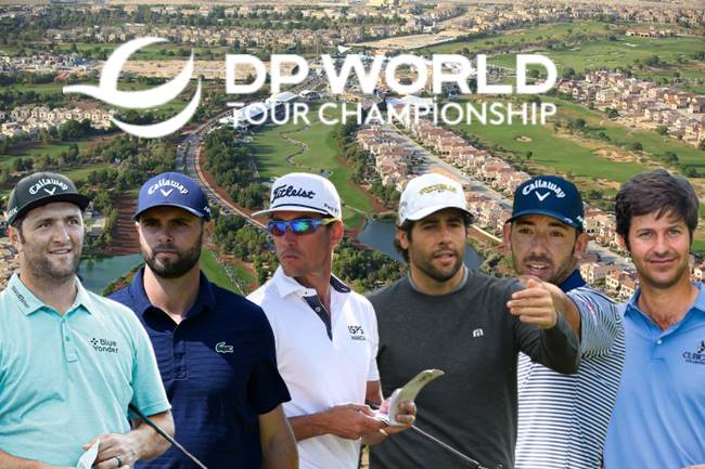 DP World Tour Championship Logo españoles