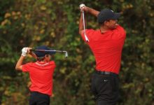 Tiger Woods revela lo que le dijo a su hijo Charlie de 13 años: «No copies mi swing, copia el de Rory»