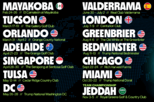 LIV Golf, Schedule 2023,