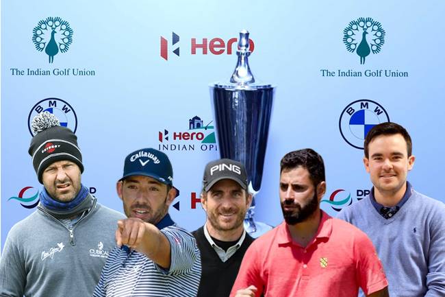 Hero Indian Open, DP World Tour, Pablo Larrazábal, Jorge Campillo, Alejandro Cañizares, Santi Tarrío, Ángel Hidalgo,