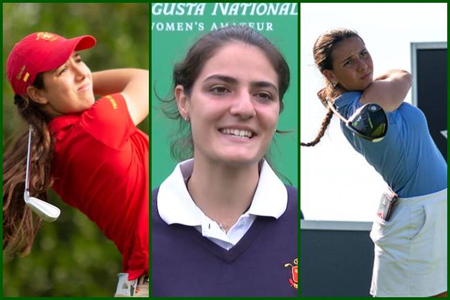 Julia López, Carolina López-Chacarra, Cayetana Fernández, ANWA, Augusta National Women`s Amateur