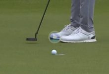 El Golf es duro… Corey Conners necesitó de 3 putts desde apenas un metro después de tirar para birdie