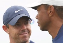 Tiger y Rory McIlroy han compartido tiempo juntos este lunes sobre el Augusta National de Georgia