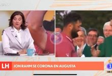 Rahm es «relativamente español» y «el golf es un deporte de súper élite», dice Lucía Méndez en TVE