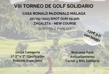 8º Torneo de Golf Solidario de la Casa Ronald McDonald de Málaga en La Zagaleta el 20 de mayo