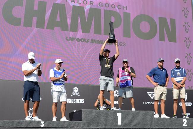 Talor Gooch campeón en el LIV Golf Andalucía. Foto OpenGolf.es