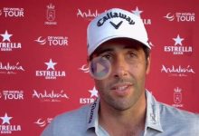 Adrián Otaegui, líder en el Andalucía Masters: «Hay que ir hoyo a hoyo todo el fin de semana»