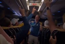 Luke Donald se animó con el We are the champions en el autobús que conducía al equipo europeo