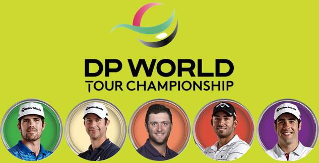 Nacho Elvira, Jon Rahm, Jorge Campillo, Pablo Larrazábal, Adrián Otaegui, DP World Tour Championship Dubai, DP World Tour, Race to Dubai, 