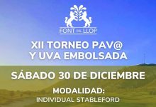 Font del Llop despide el año con el tradicional y divertido Torneo del Pav@ y Uva Embolsada (30 Dic)