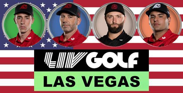 LIV Golf Las Vegas, LIV Golf, Sergio García, Jon Rahm, Eugenio López-Chacarra, David Puig, Charles Howell III,