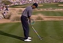 Tiger Woods consiguió en la tercera ronda del Phoenix Open de 1997 este enorme Hoyo en Uno