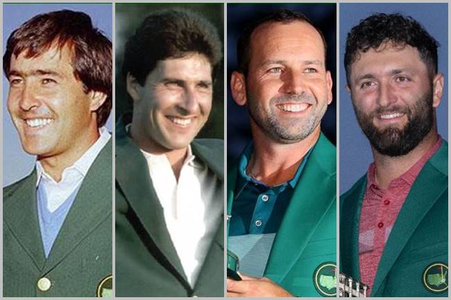 Seve, Txema, Sergio y Jon, 4 campeones españoles en la historia del Masters. Así nació este Grande