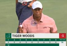 Tiger Woods empezó levantando pasiones con un birdie en su primera bandera del Masters
