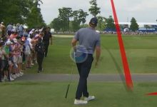 Ryan Brehm se quedó a solos unos centímetros del Hoyo en Uno en este par 4 del TPC Louisiana