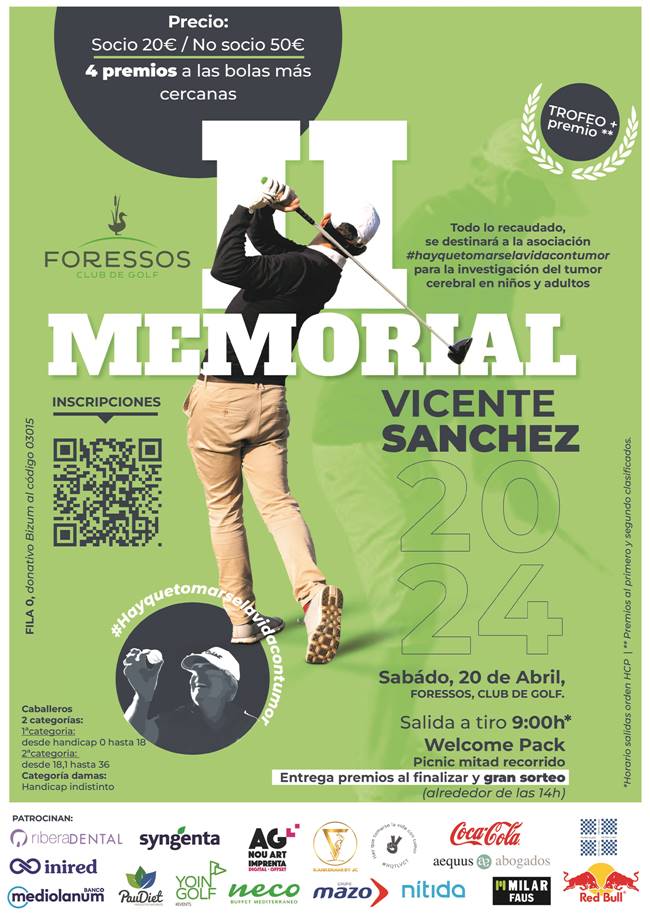 Torneo Memorial Vicente Sánchez, Foressos Golf, 