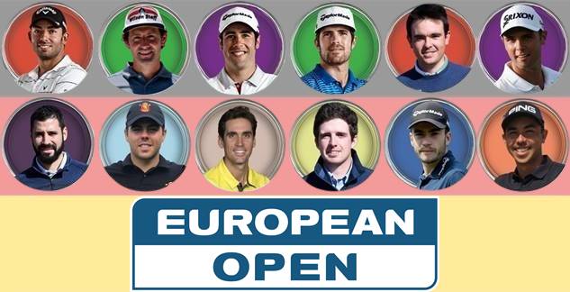 Nacho Elvira, Pablo Larrazábal, Adrián Otaegui, Adri Arnaus, Santi Tarrió, Alex del Rey, Rafa Cabrera, Ángel Hidalgo, Manuel Elvira, Iván Cantero, Sebas García, Alfredo García-Heredia, European Open, DP World Tour, 