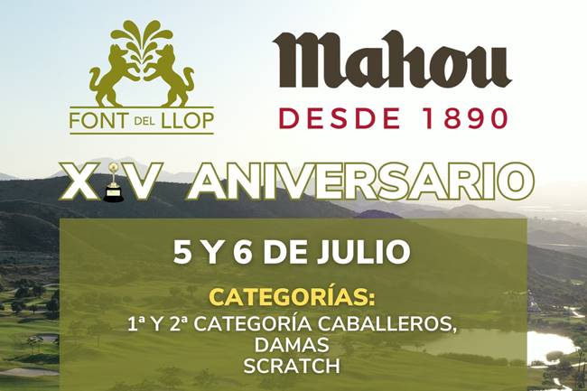Font del Llop acoge el Torneo Aniversario en su XIV edición, será el próximo fin de semana: 5-6 de julio