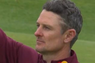 Justin Rose puso el colofón a su actuación en Royal Troon con este purazo en la última bandera