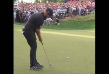 Este putt de metro y medio fallado por Tyrrell Hatton en el último hoyo le dio el título a Jon Rahm