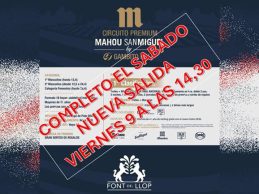 Font del Llop acoge el Circuito Premium Mahou by Gambito. Completo sábado, se amplía a viernes