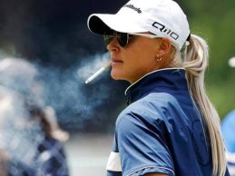 Charley Hull sufre con la prohibición de fumar en Le Golf National. «Creo que sí que me afectará»