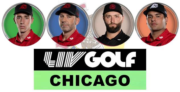 LIV Golf Chicago, Sergio García, Jon Rahm, Bryson DeChambeau, David Puig, Eugenio López-Chacarra, Maridoe Golf Club, Bolingbrook Golf Club, LIV Golf League, 