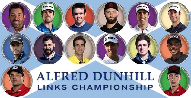 Alfred Dunhill Links Championship, DP World Tour, Jon Rahm, Ángel Hidalgo, Nacho Elvira, Adrián Otaegui, Pablo Larrazábal, Jorge Campillo, Adri Arnaus, Rafa Cabrera, Santi Tarrío, Manuel Elvira, Iván Cantero, Sebas García, David Puig, Eugenio López-Chacarra, 